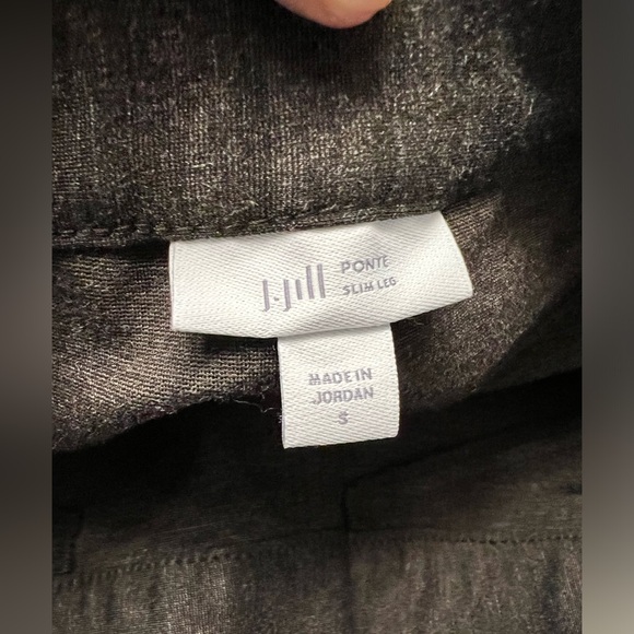 JJill Ponte Slim Leg Pants, pull on, Dark Umber Heather, misses S - Picture 7 of 9